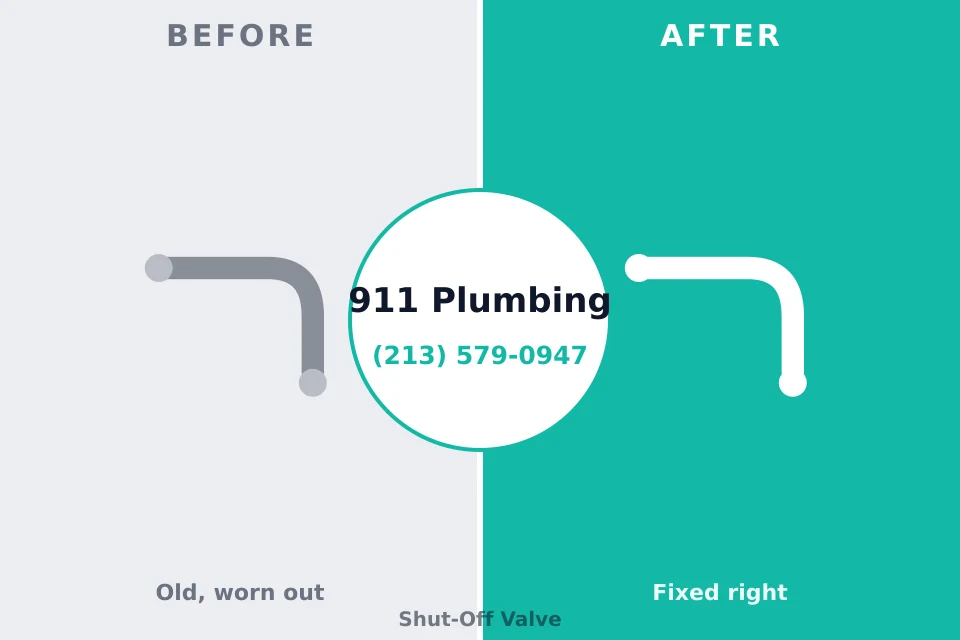 Before and after: plumbing repair Lockney, TX